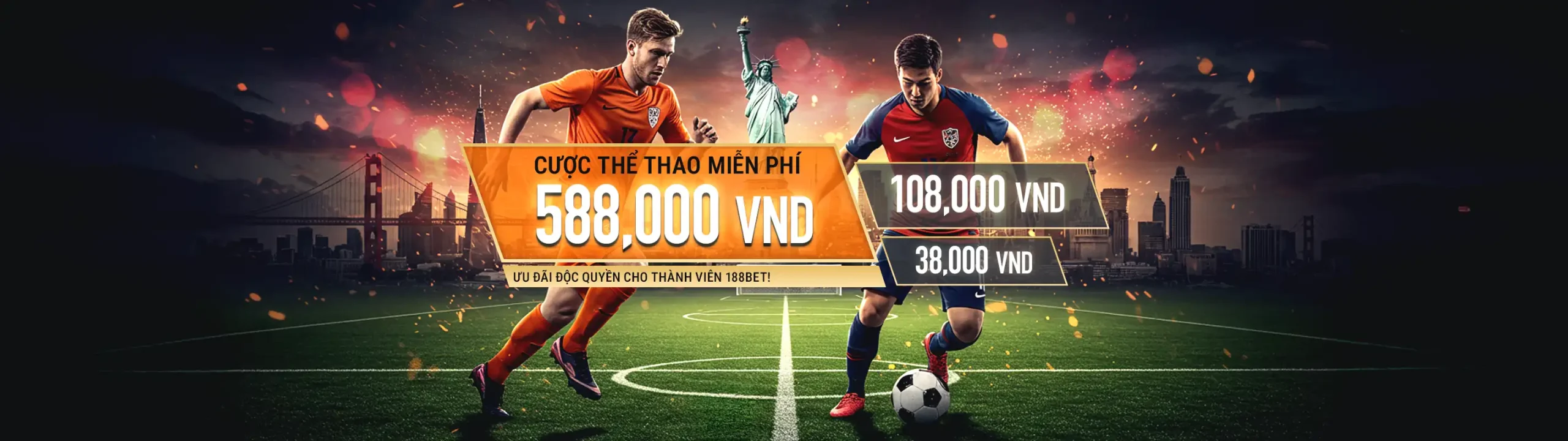Khuyến mãi thể thao cực hấp dẫn tại 188BET